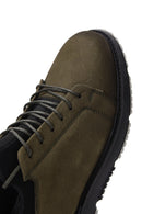 Men's Khaki Nubuck Leather Casual Shoes | Derimod