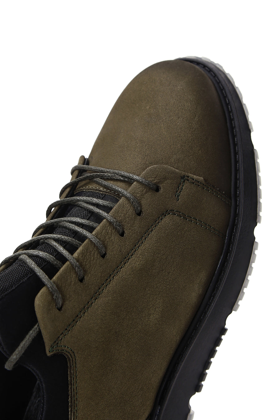 Men's Khaki Nubuck Leather Casual Shoes