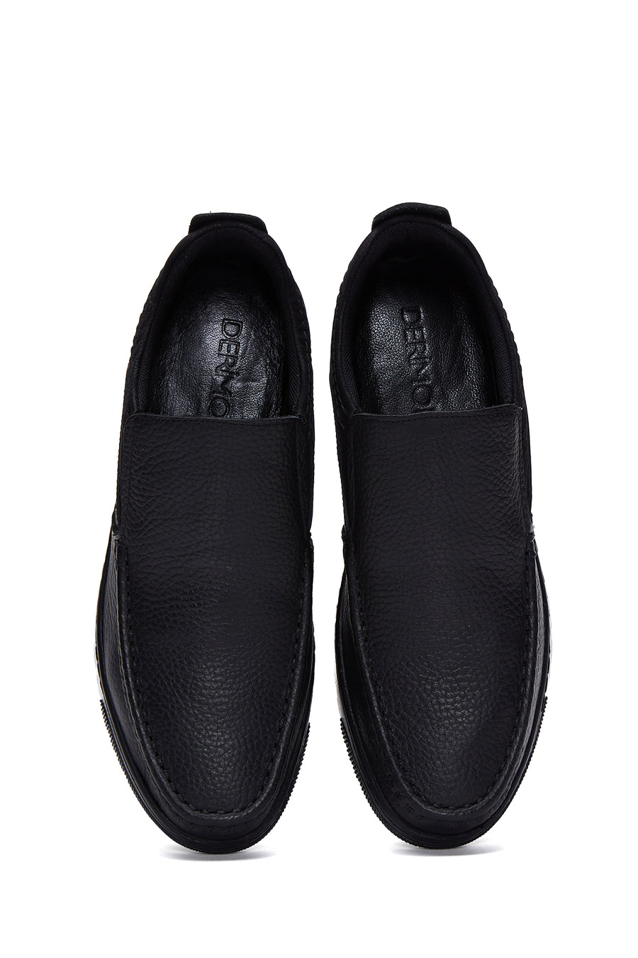 Men's Black Leather Casual Shoes