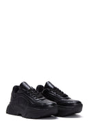 Kadın Siyah Yüksek Taban Sneaker | Derimod