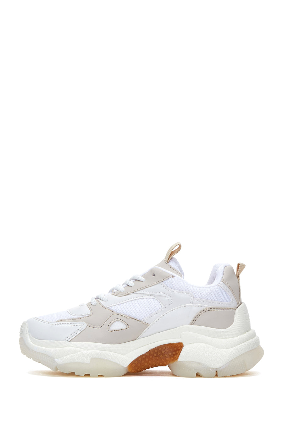 Women's Beige Thick Soled Sneaker