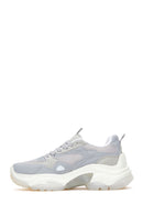 Women's Gray Thick Soled Sneaker | Derimod