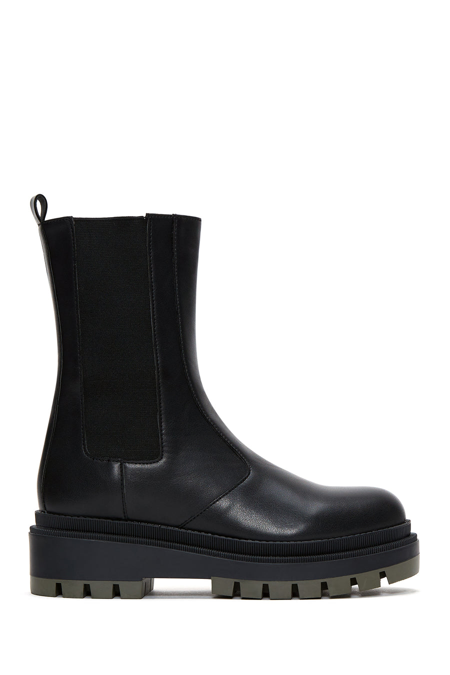 Women's Black Chelsea Thick Soled Boots 22WFE190118 | Derimod