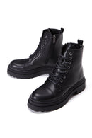 Women's Black Zippered Boots | Derimod