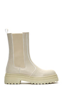 Women's Cream Chelsea Boots | Derimod
