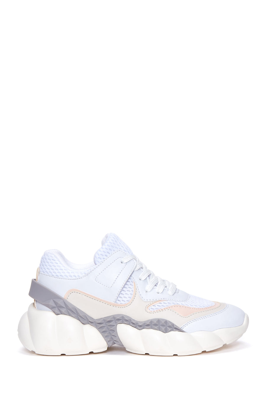 Kadın Pembe Beyaz Kalın Tabanlı Sneaker 22WFE191714 | Derimod