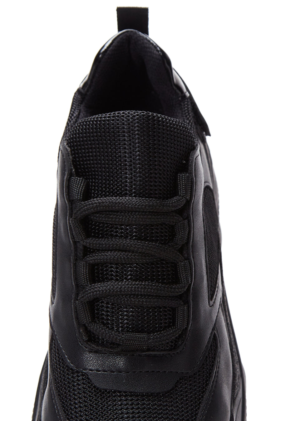 Women's Black Thick Soled Sneaker