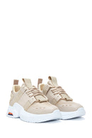 Kadın Bej Yüksek Taban Sneaker | Derimod