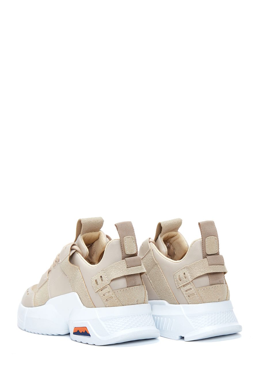Kadın Bej Yüksek Taban Sneaker