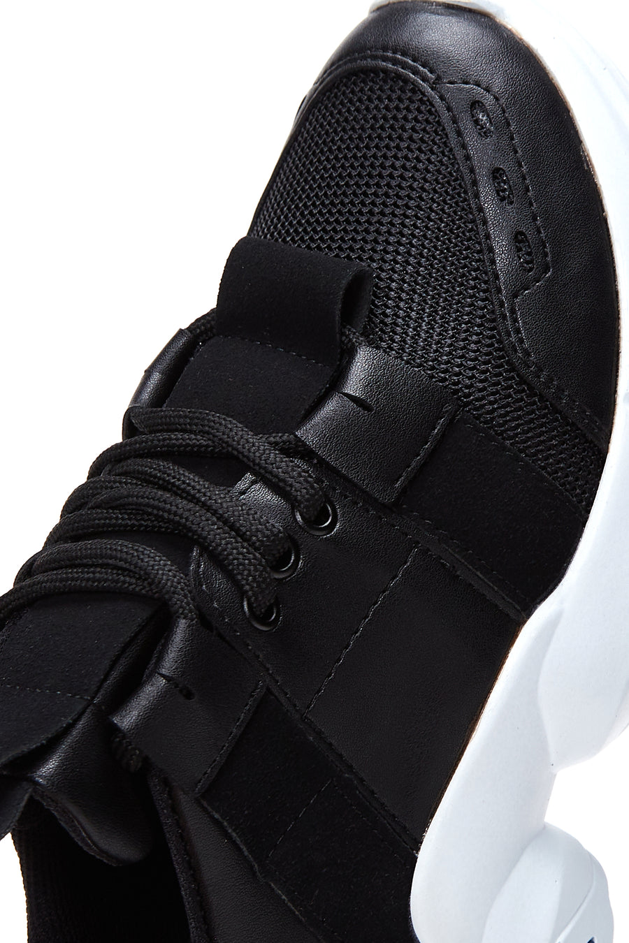 Kadın Siyah Yüksek Taban Sneaker