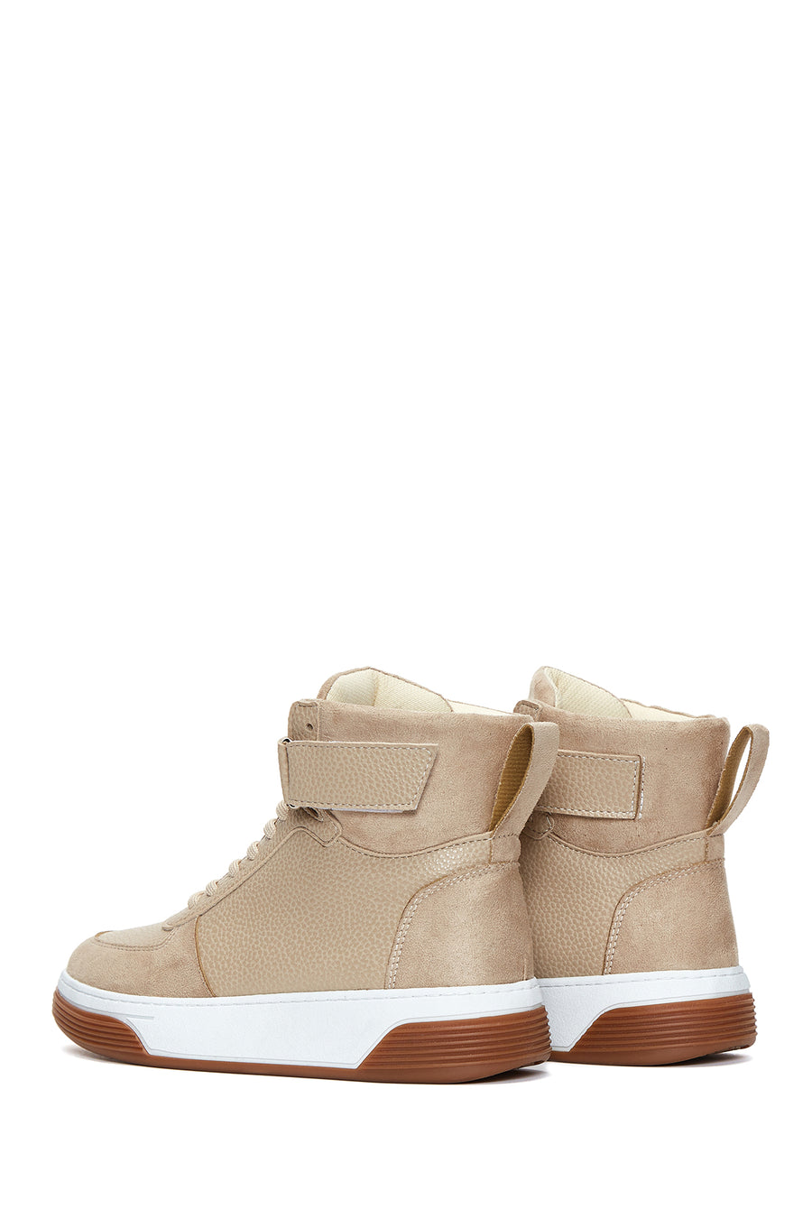 Women's Beige High Top Sneaker