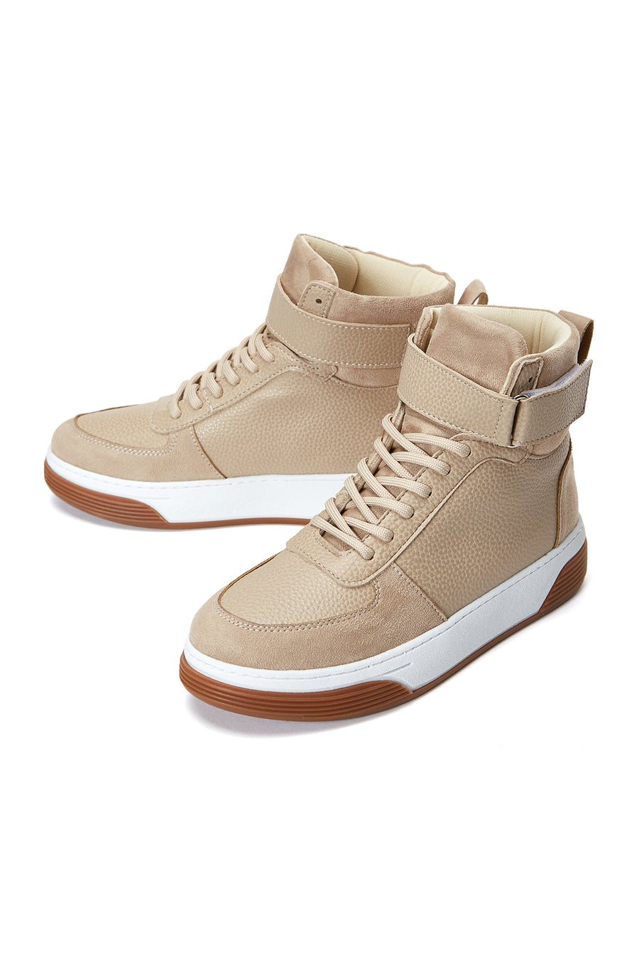 Women's Beige High Top Sneaker