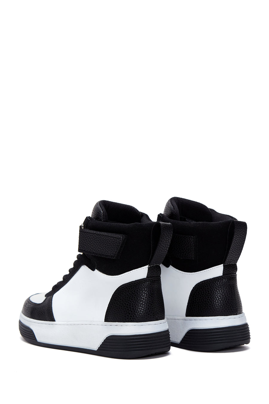 Women's Black White High Top Sneaker
