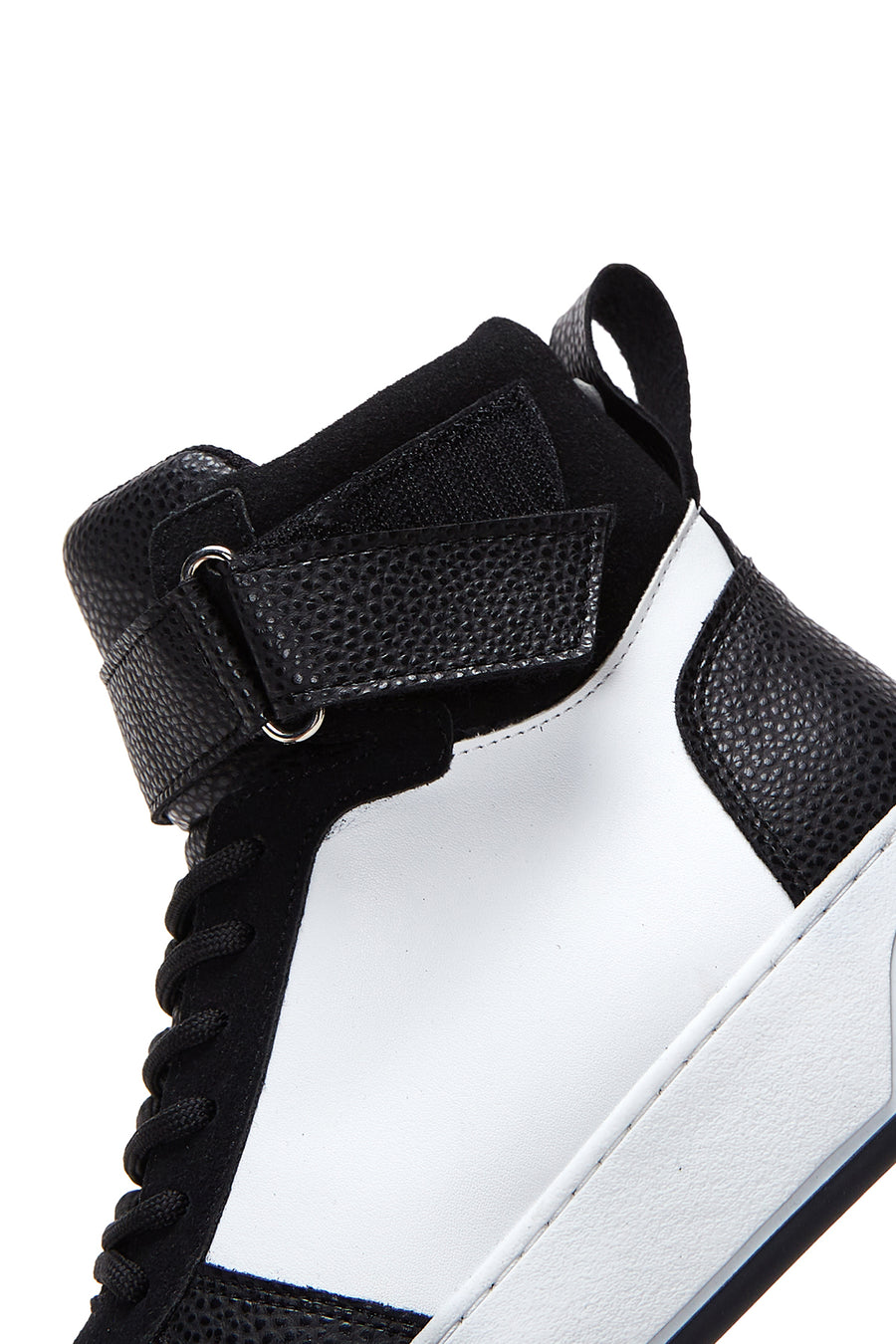 Women's Black White High Top Sneaker
