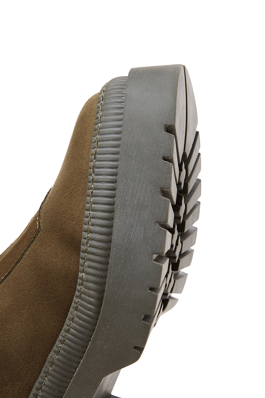 Women's Khaki Suede Leather Boots