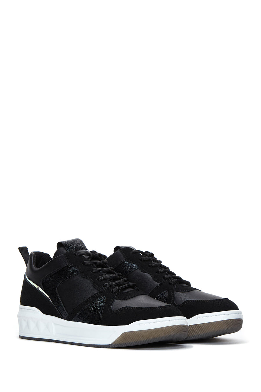 Kadın Siyah Bağcıklı Sneaker