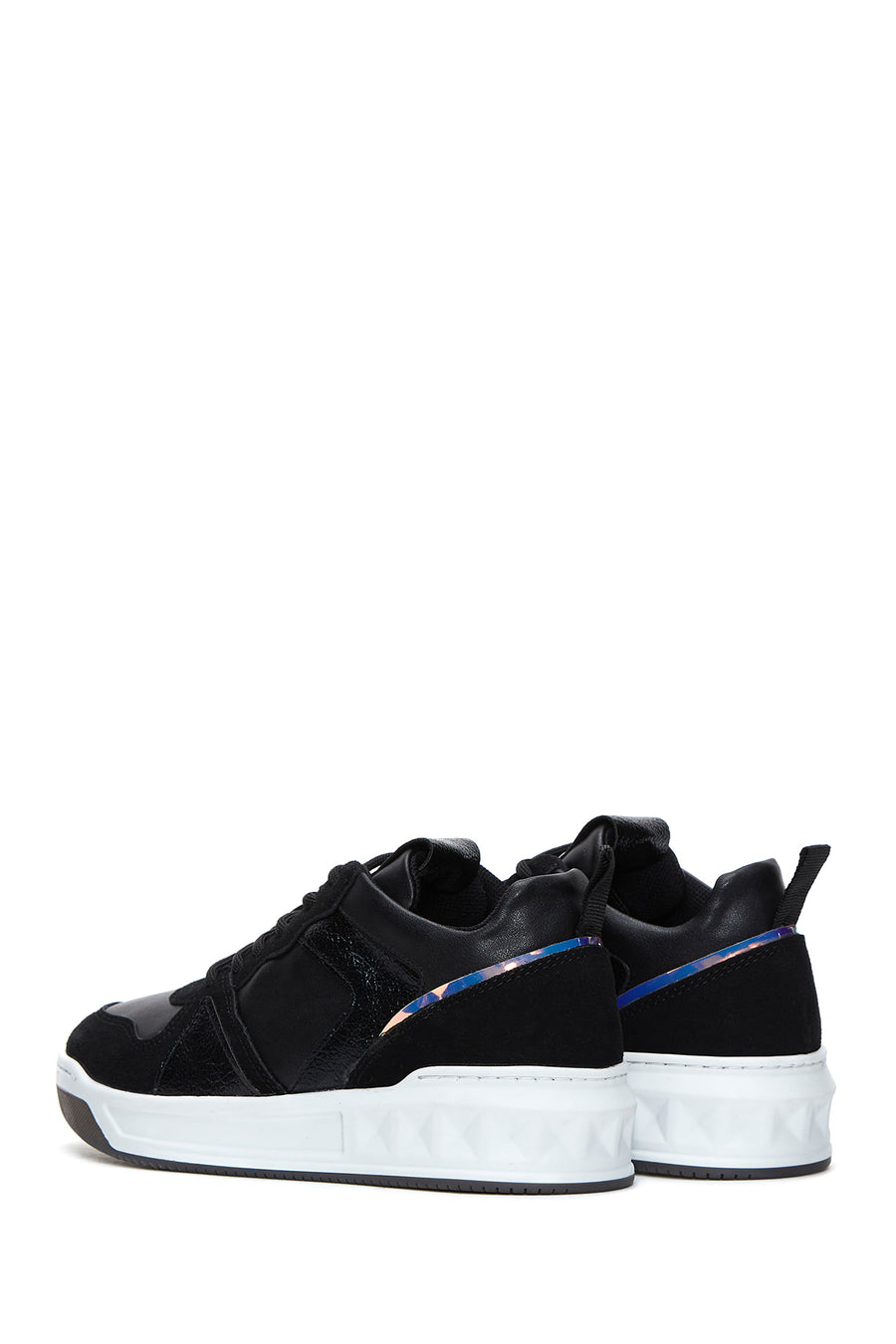 Kadın Siyah Bağcıklı Sneaker