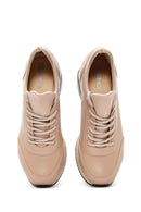 Kadın Bej Kalın Tabanlı Sneaker | Derimod