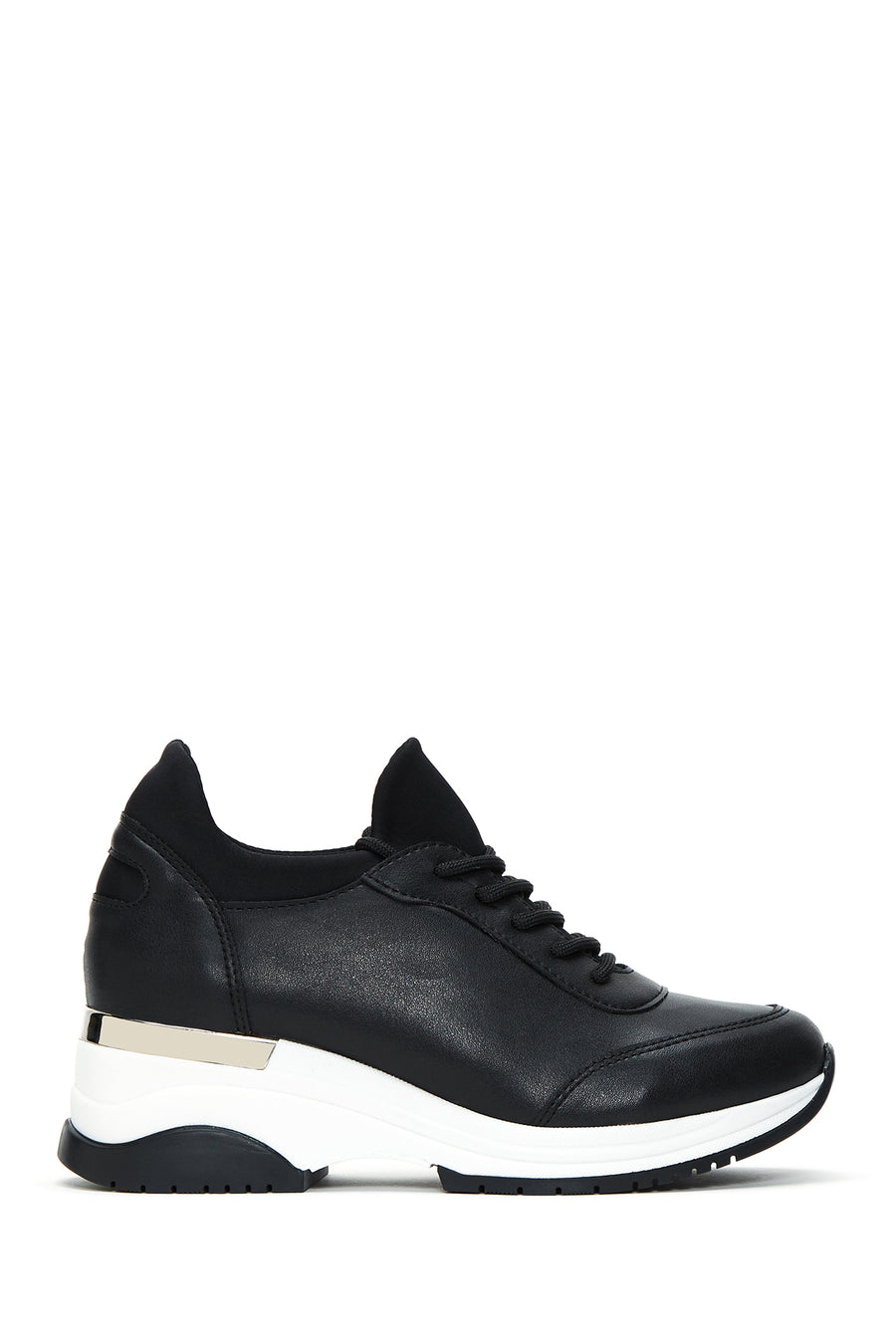 Women's Black Thick Soled Sneaker 22WFE222814 | Derimod