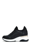 Women's Black Thick Soled Sneaker | Derimod