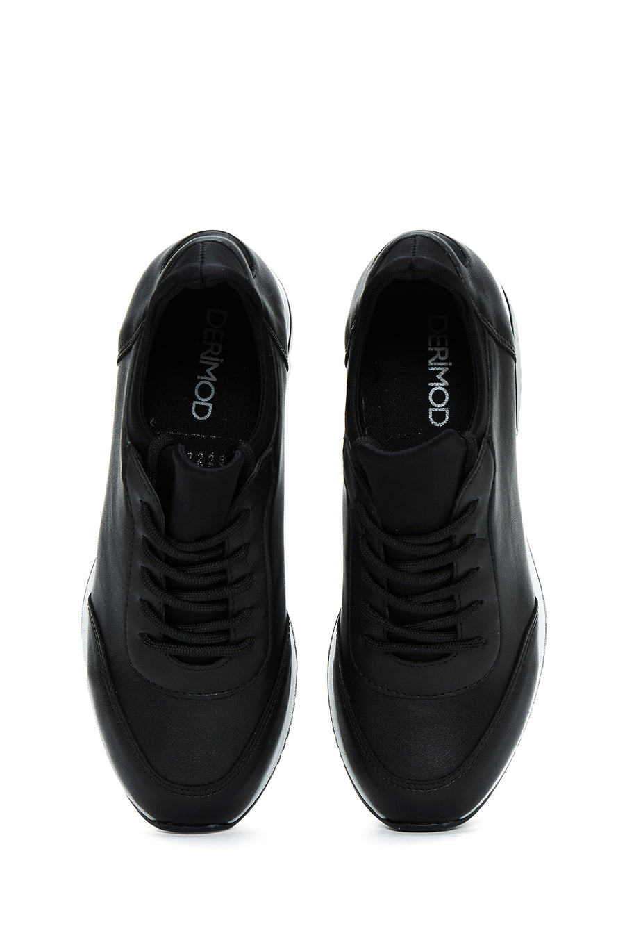 Women's Black Thick Soled Sneaker
