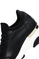 Women's Black Thick Soled Sneaker | Derimod