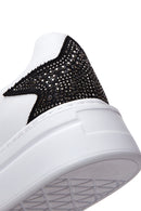 Kadın Beyaz Taşlı Sneaker | Derimod