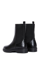 Women's Black Flat Chelsea Boots | Derimod