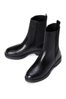 Women's Black Flat Chelsea Boots | Derimod