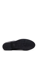 Women's Black Buckle Flat Classic Boots | Derimod