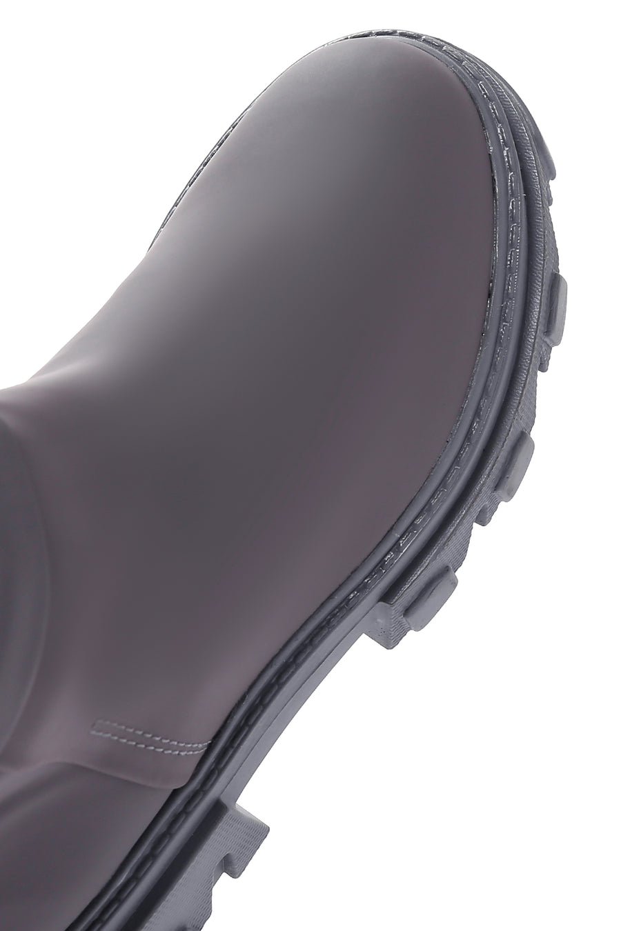 Women's Gray Zippered Thick Soled Boots