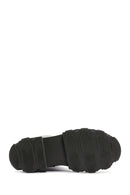Women's Khaki Zippered Thick Soled Boots | Derimod