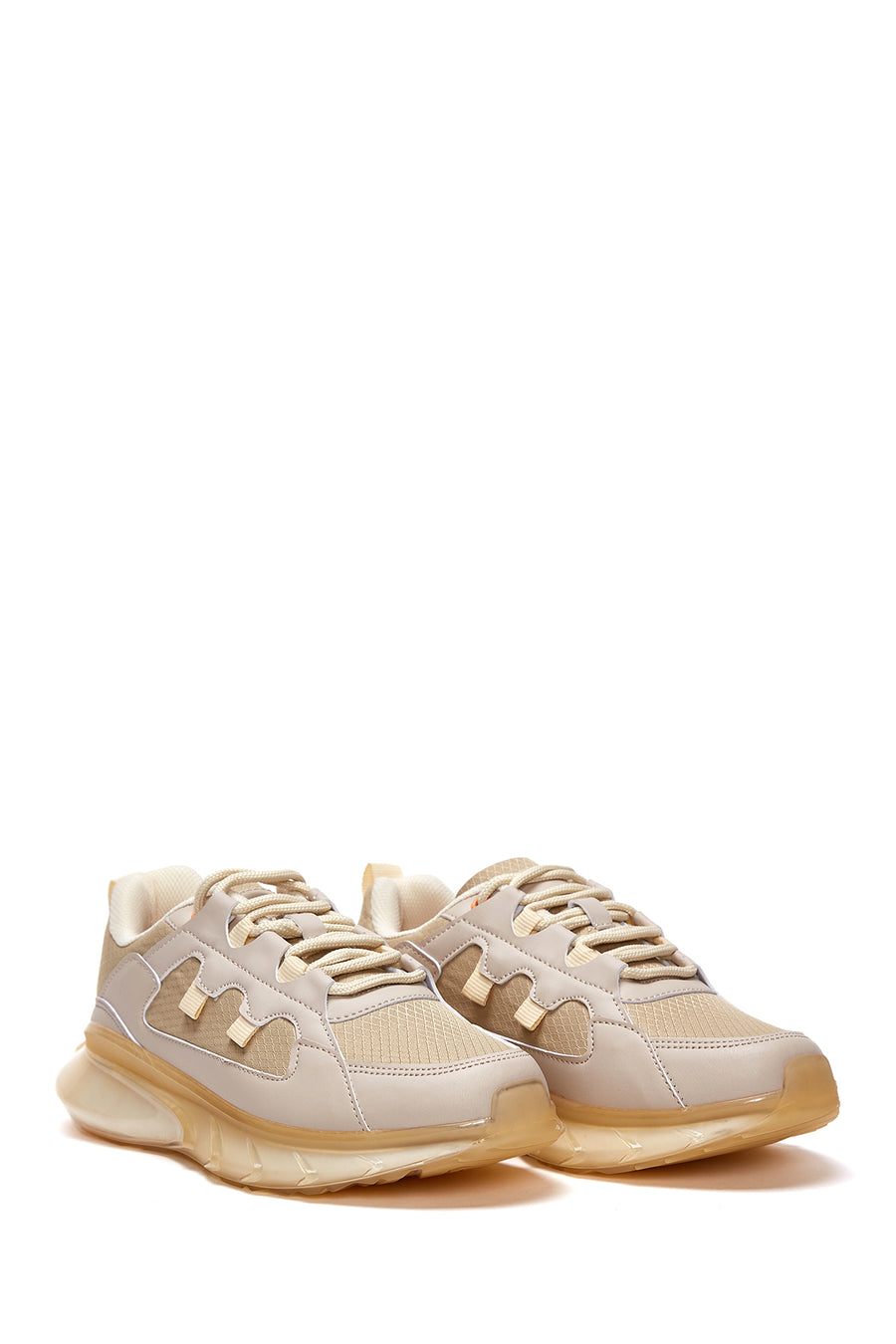 Women's Beige Thick Soled Sneaker