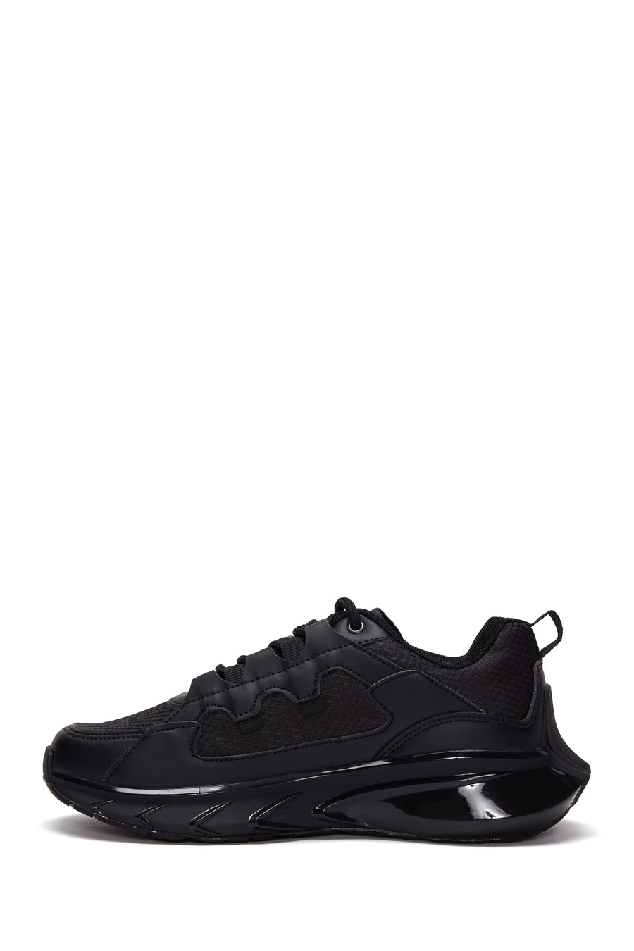 Women's Black Thick Soled Sneaker