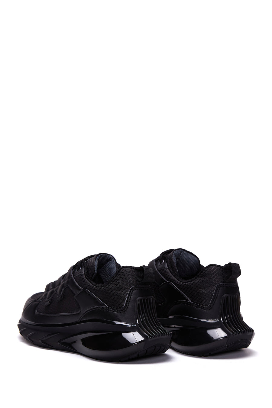 Women's Black Thick Soled Sneaker