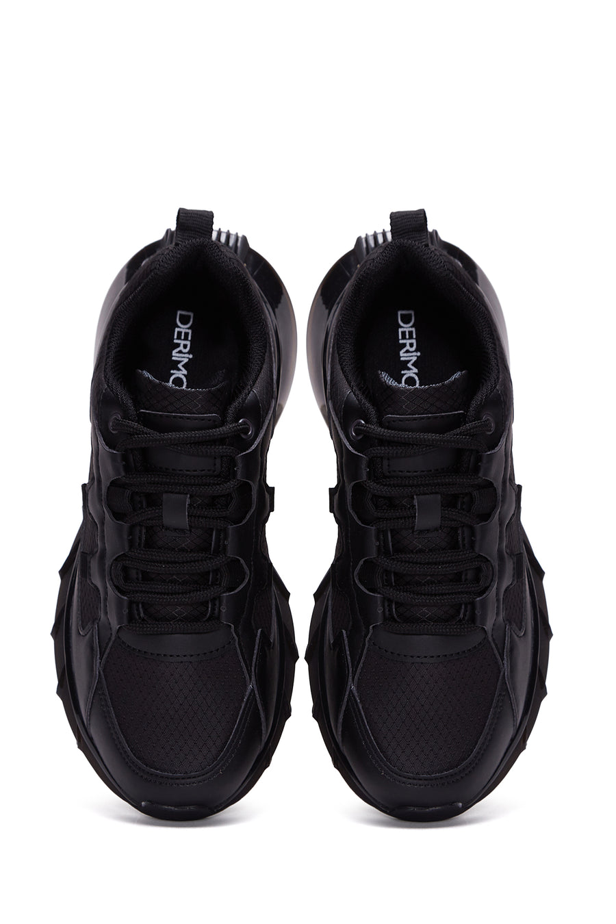 Women's Black Thick Soled Sneaker