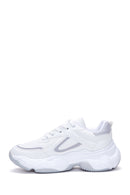 Women's White Thick Soled Sneaker | Derimod