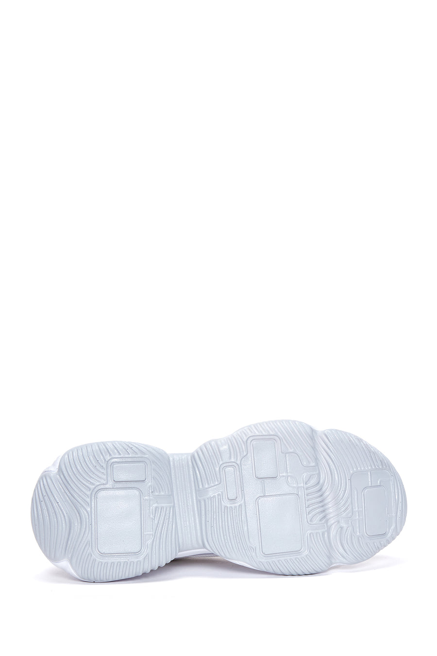 Women's White Thick Soled Sneaker