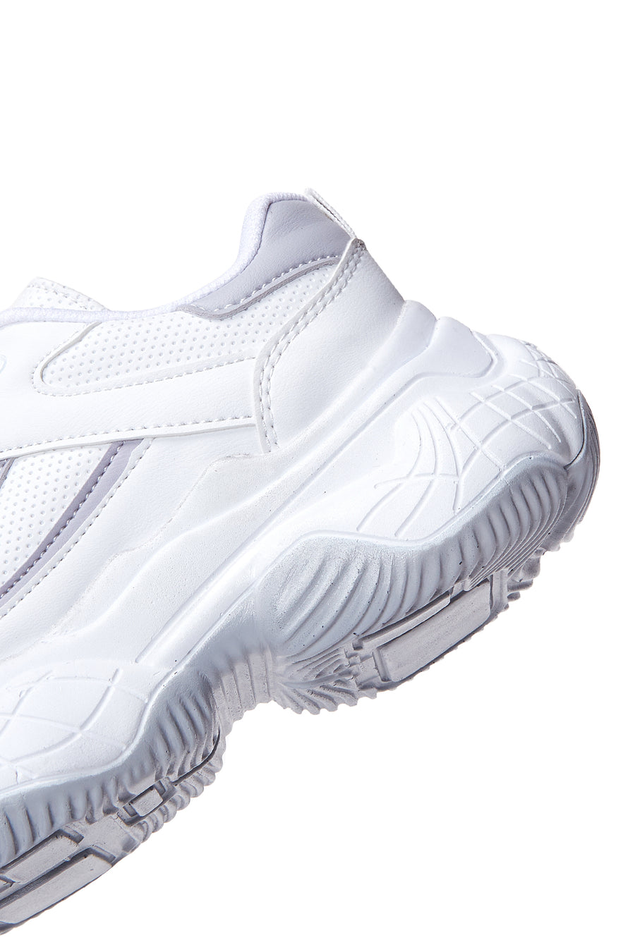 Women's White Thick Soled Sneaker