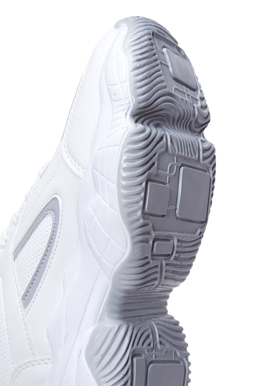 Women's White Thick Soled Sneaker