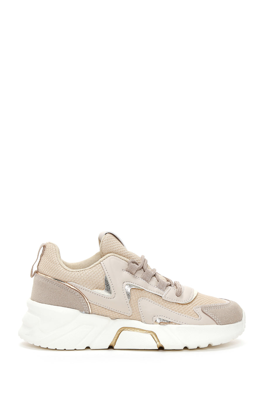Women's Beige Thick Soled Sneaker 22WFE260614 | Derimod