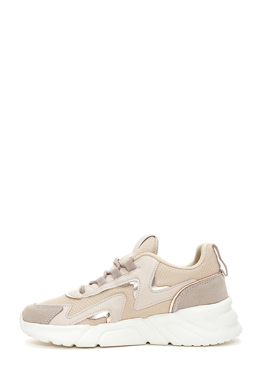 Women's Beige Thick Soled Sneaker