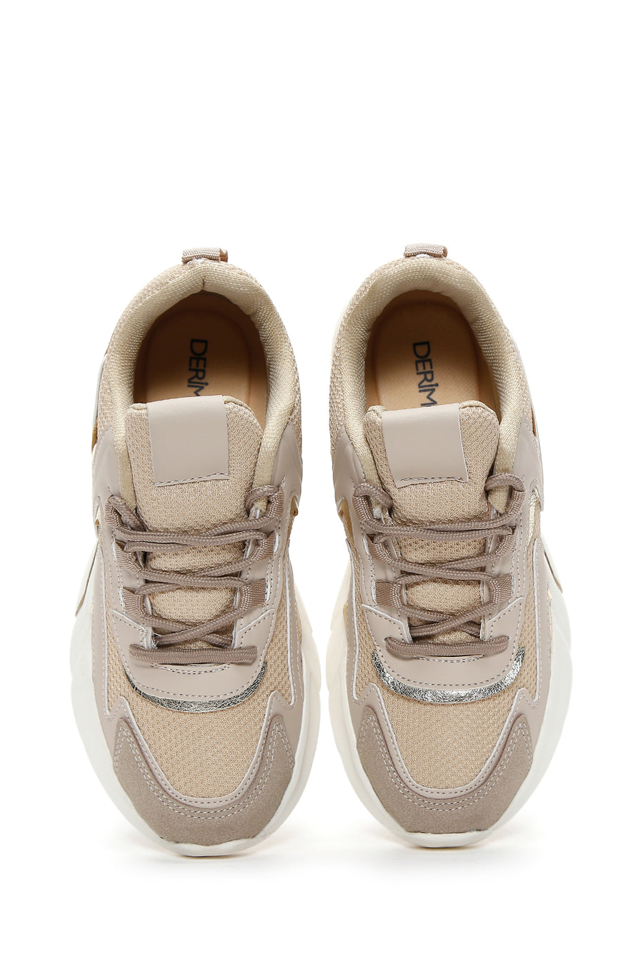 Women's Beige Thick Soled Sneaker
