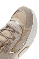Women's Beige Thick Soled Sneaker | Derimod