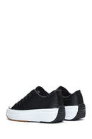Women's Black Thick Soled Sneaker | Derimod