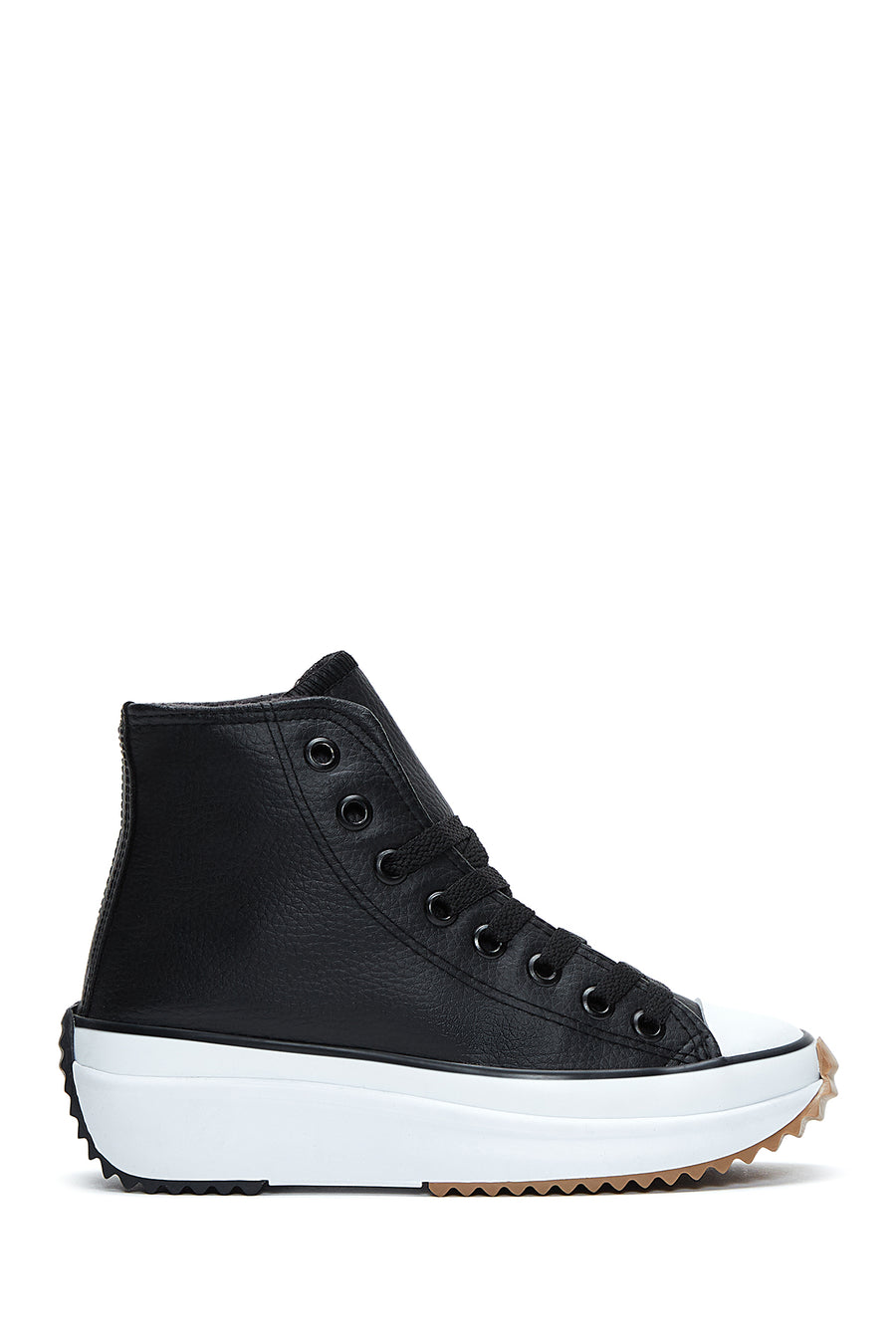 Women's Black Thick Sole High Top Sneaker 22WFE2629FT | Derimod