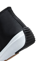 Women's Black Thick Sole High Top Sneaker | Derimod
