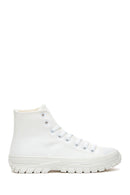 Women's White High Top Sneaker | Derimod