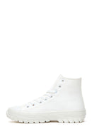 Women's White High Top Sneaker | Derimod