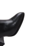 Women's Black Zippered Heeled Boots | Derimod